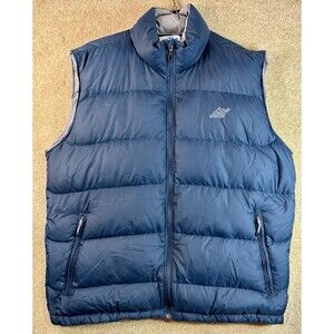 EMS Puffer Vest Mens XL Eastern Mountain Sports 80% Goose Down Blue